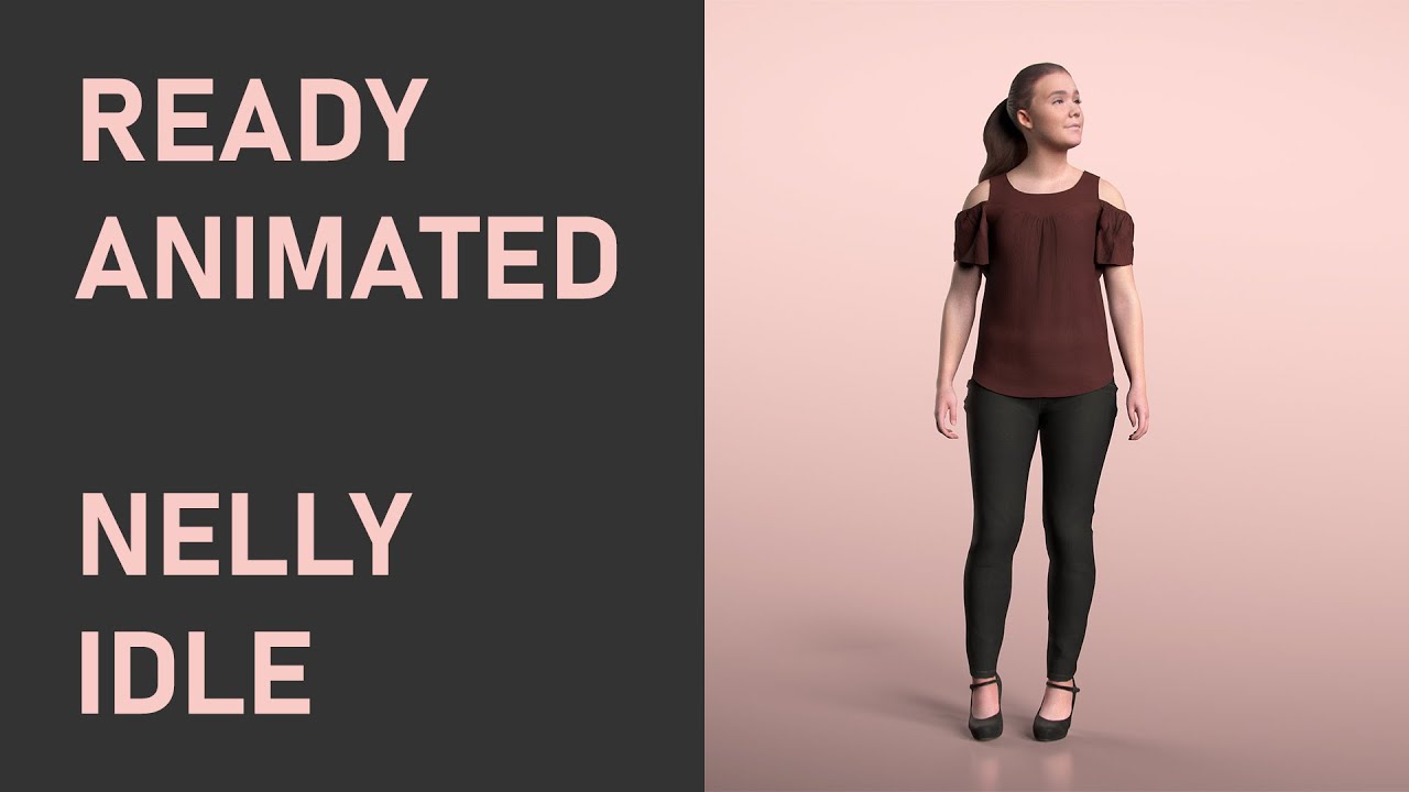 3DPEOPLE - Nelly Idle [Ready Animated]