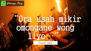 Story Wa Lucu Jawa 30 Detik - Ora usah mikir omongane wong liyo