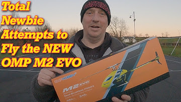RC Heli, OMP M2 EVO First Flight By a Total Beginner! Will It Survive This Time?