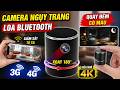 Camera Giấu Kín Trong Loa Bluetooth - Wifi Full 4K, Xoay 180 Độ, Cắm Điện Quay 24/24 Từ Xa