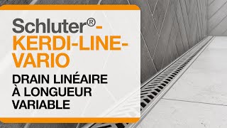 Le drain linéaire à longueur variable Schluter®-KERDI-LINE-VARIO by Schluter-Systems North America / Amérique du Nord 955 views 8 months ago 44 seconds