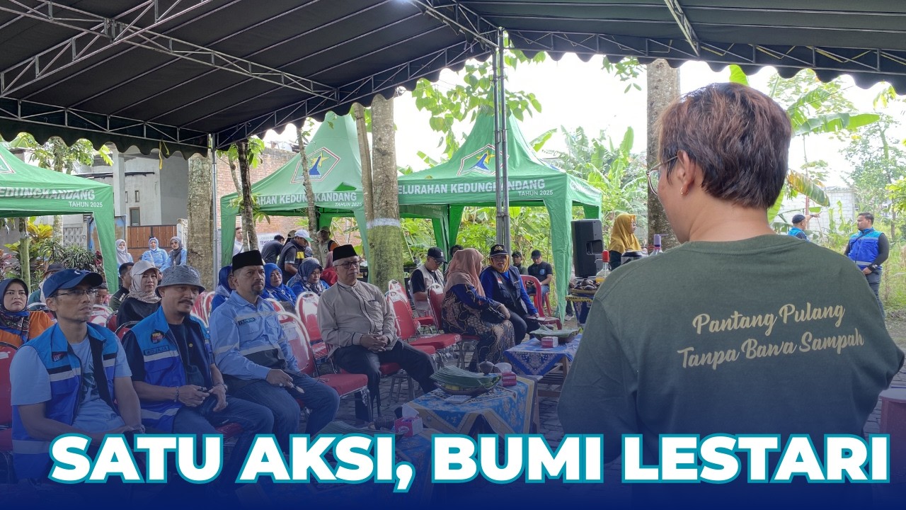 Aksi Hari Peduli sampah di Tempe Sabar bareng Gradasi