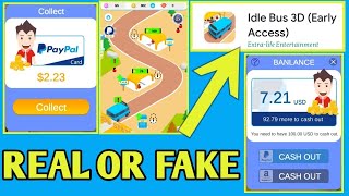 IDLE BUS 3D APP #PAYMENT #PROOF | CASH OUT #2020 idle bus 3d Paypal idle bus 3d review screenshot 1