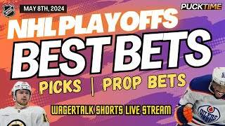 NHL Playoff Best Bets Today | Props & Predictions | May 8th