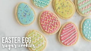 Easter Egg Sugar Cookies: soft and chewy! | The Recipe Rebel