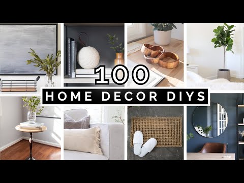 poster for 100 DIY HOME DECOR IDEAS &amp; PROJECTS | AFFORDABLE &amp; AESTHETIC