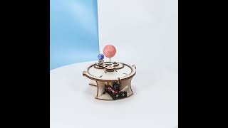 RLS 3D Wooden DIY electric solar system model astronomy sun earth moon planet science jigsaw Puzzle