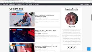 Magazine 7 - Clean & Elegant WordPress Theme - Widgets Settings