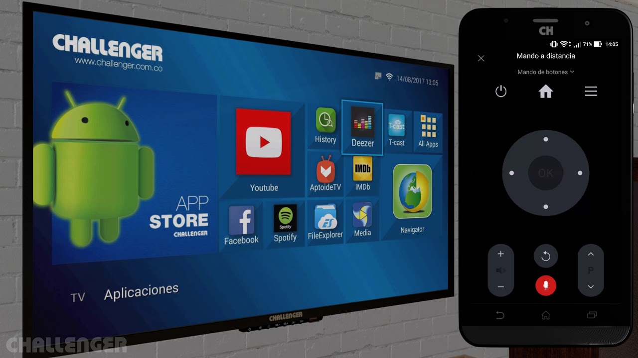 Televisor 40 Pulgadas Challenger Android TV FHD Smart TV Bluetooth -  Netflix - Challenger