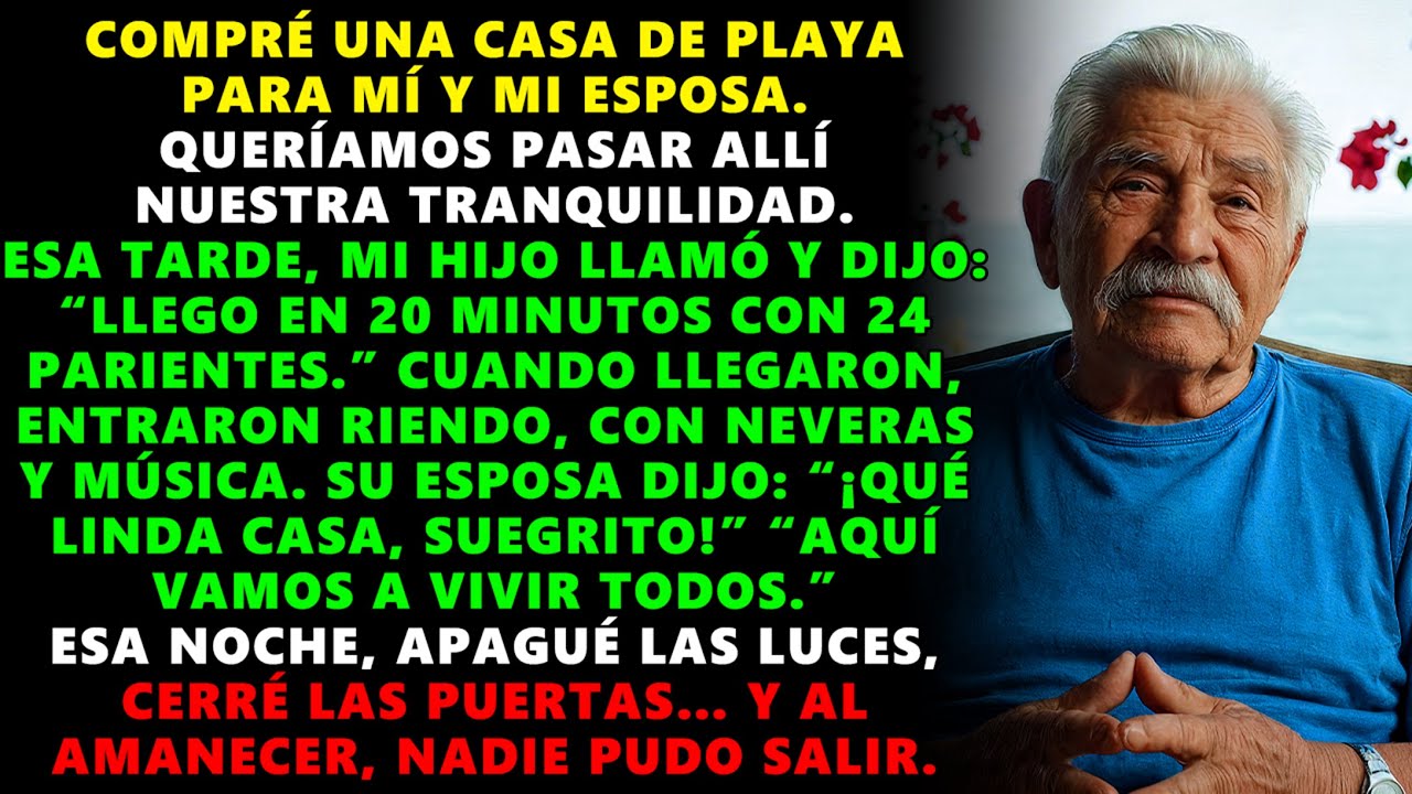 COMPRÉ UNA CASA PARA MI Y MI ESPOSA; MI HIJO DIJO:“LLEGO EN 20 MINUTOS CON 24 PARIENTES” ENTONCES YO
