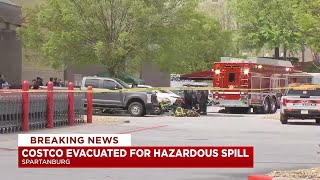 Costco in Spartanburg evacuated due to hazardous materials spill