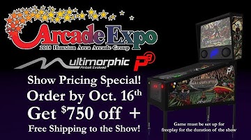 Multimorphic P3 Show Promotion for Houston Arcade Expo