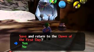 Kill Goht without fire arrows
I just want to say, this wouldnt be quicker in the any% and it wouldnt currently save any items in low%, its just a really neat glitch and it means theres one less necessary item in the game.
This requires the goron mask, and stick, and some fancy shenanigans with 0th day.
The first clip I show is how to get a bottle over sticks in the equipment screen, yet have sticks on your C button. This is useful as it means that we can still use the sticks but they wont go away when we play song of time.
The concept is: (Have mayors warp) have a bottle over sticks, use SoT, pick up sticks quickly to put them back in your items screen, pause, equip the sticks just before the 0th day effect restores the bottle back on your stick slot again.
The problem with this is that its very difficult to get rid of the SoT text quickly after selecting yes, it tends to hang around which means you cant pause.
Fortunately, Timestop at a gossip stone cancels the text instantly, and then cancelling out of the timestop and pausing gives just enough time to equip sticks before the bottle gets put back in your items screen.
As you can see, I had to do something very silly to get a stick drop to be next to a gossip stone, this was the only way I could think of.
Anyway, once you get bottle over sticks but you have sticks on C, they dont go away when you play song of time and you can still use them. This means we can do Keetas goron actionswap trick to melt Gohts ice with a lit arrow.
Keeta himself listed this as one of the potential future solutions to the puzzle of beating Goht without fire arrows, however he hadnt found any way of being able to get sticks on C and a bottle in the item screen, So I decided to mess with it and came up with this. Teamwork! Kill Goht without fire arrows