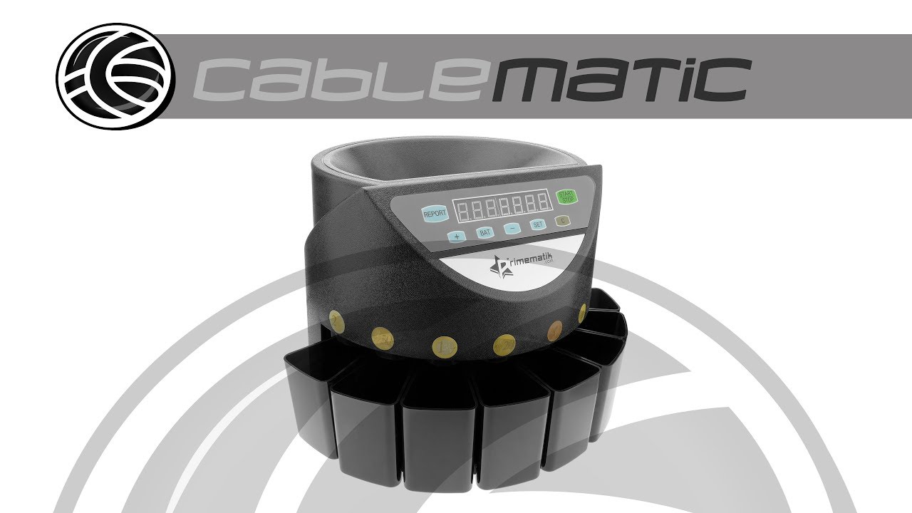 Contador de monedas con clasificador automático para Euro DB360 negro -  Cablematic