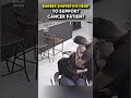 Barber shaved his head to support a cancer patient #fyp #foryou #cancer #fightingcancer #kindness