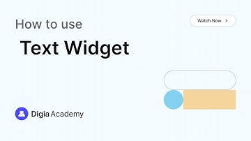 How to use Text widget in Digia Dashboard | Step-by-Step Tutorial | Digia Academy