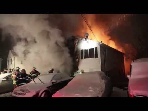 Mount Pleasant St. Fire (Derby, CT) 1/26/15