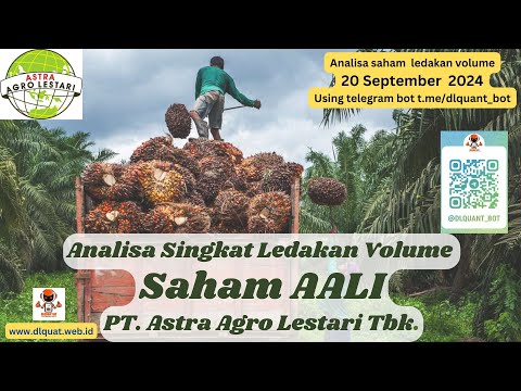 Analisa Saham Ledakan Volume AALI  , PT. Astra Agro Lestari Tbk., 20 September 2024