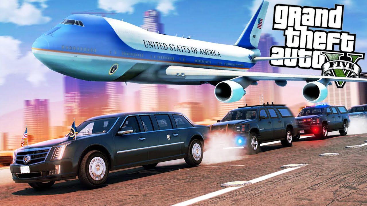 PRESIDENTIAL ESCORT in GTA 5 Online!