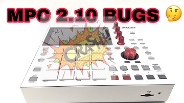 Akai MPC One 2.10 Bugs, crashing #akaimpc