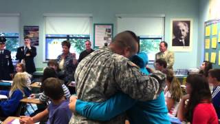Army Staff Sgt. surprises his step daughter after being deployed for 11 months