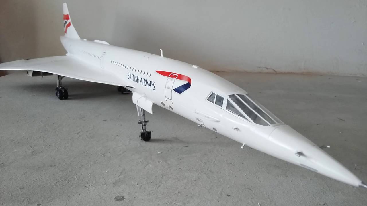 MODEL CONCORDE 1:144  plastic construction model kit BRITISH AIRWAYS MODEL KIT 