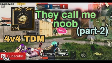 Random call me my noob sqaurd and I challenge 4v4 TDM || PART-2 || #legendX #loneranger