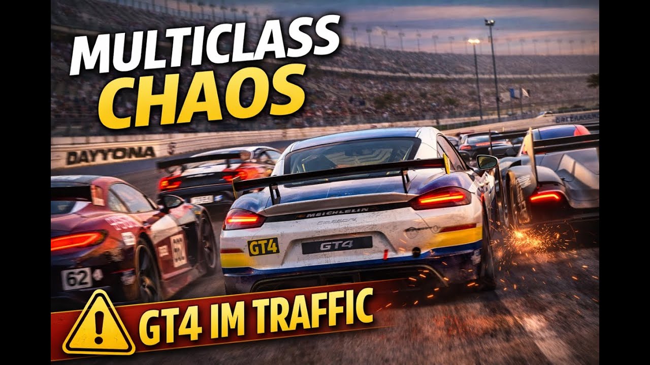 iRacing Multiclass | GT4 @ Daytona | Traffic, Fokus & Survival |ASMR Raw Sound