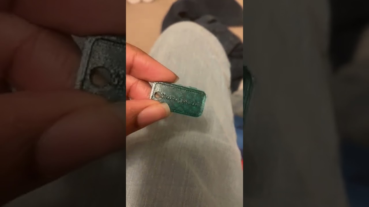 3D printed name tag with my name on it