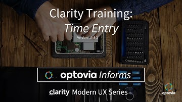 Clarity PPM - How to Enter Time?