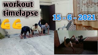 its workout time (time lapse) (vlog no.4) // Himank saini