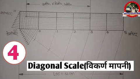 How To Draw Diagonal Scale// विकर्ण मापनी///Engineering drawing//Polytechnic First Semester