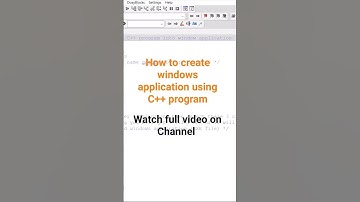 How to create windows application using C++ program.Watch full video on @TechTokens  #coding #cpp