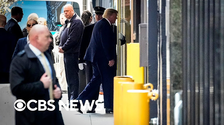 Former President Donald Trump lands in New York City ahead of arraignment