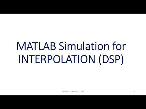 MATLAB Simulation for INTERPOLATION in DSP