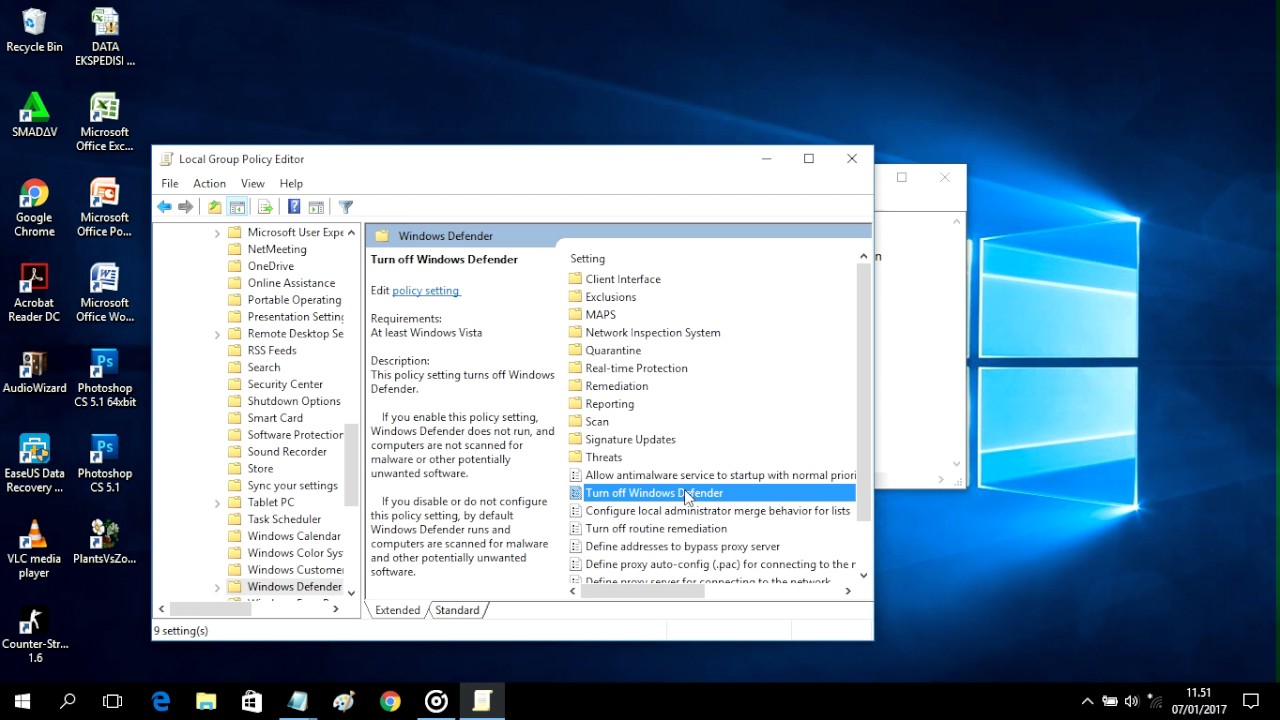 Cara menonaktifkan windows defender | Cara Mematikan Windows Defender