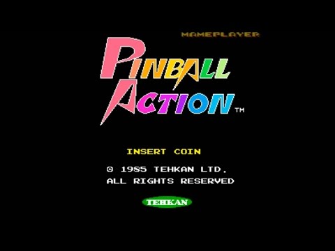 Pinball Action 1985 Thekan Mame Retro Arcade Games