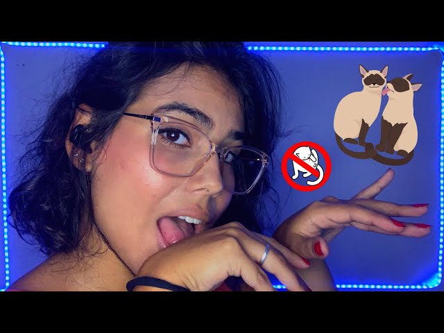 ASMR SPIT PAITING l BANHO DE GATO EM VOCÊ !!
