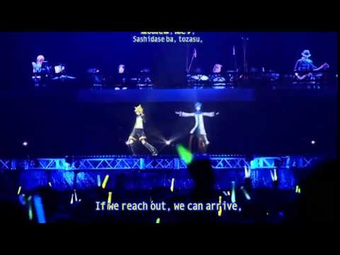 Vocaloid Concert Magical Mirai- Kaito and Kagamine Len live performance of Erase or Zero (Eng sub)