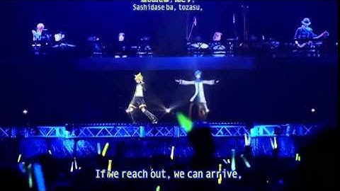 Vocaloid Concert Magical Mirai- Kaito and Kagamine Len live performance of Erase or Zero (Eng sub)