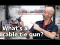 How does a cable tie gun work? (EN)