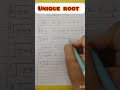 Unique Root Trick 😱 | Solve in Seconds ⏱️ | Maths Shortcut for Exams 📚 #mathproblems