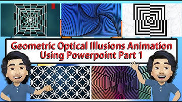 GEOMETRIC OPTICAL ILLUSIONS ANIMATION USING POWERPOINT PART 1
