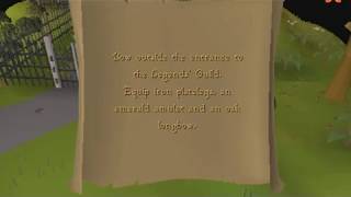 Bow outside the entrance to the Legends Guild OSRS