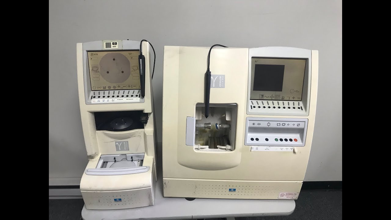 Essilor GAMMA Edger Esslior GAMMA Tracer Blocker YouTube