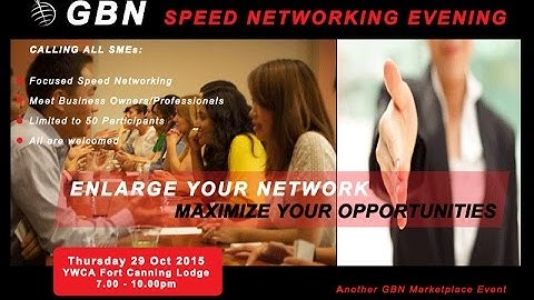 GBN Speed Networking Event Oct 29 2015