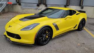 2019 Chevrolet Corvette Z06 Coupe / 3LZ Z07 / Exposed carbon fiber / Corvette Racing Tintcoat Yellow