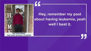 'I beat it': Port Neches-Groves High School student beats rare form of leukemia