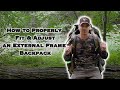 How to properly adjust an external frame pack  brian halchak