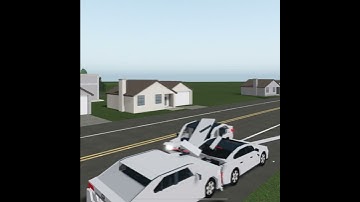 (audio) car crashes into parked cars | car crash studio #carcrashstudio #robloxcarcrash